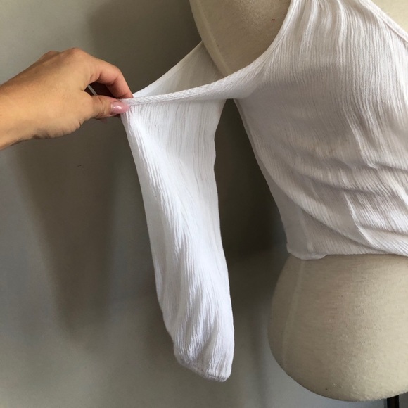 Crop long sleeve button down - Picture 3 of 4